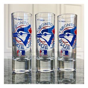 (Set of x3) MLB - Toronto Blue Jays - Vintage 1990 2oz Shot Glasses